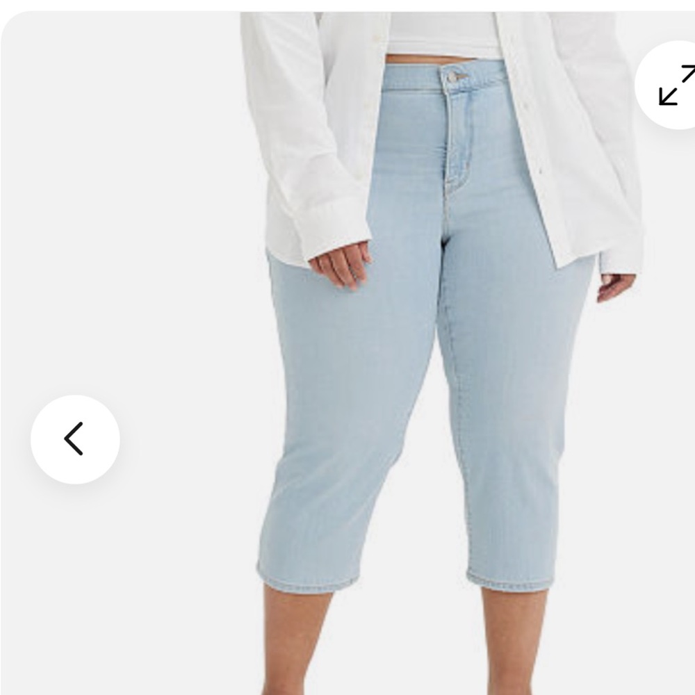 Levi's Women's 311 Shaping Skinny Capris Light Blue Jeans